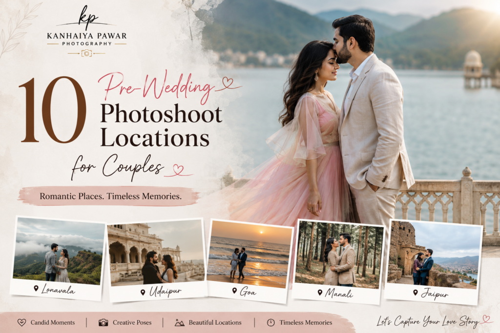 10 Pre-Wedding Photoshoot Locations for Couples